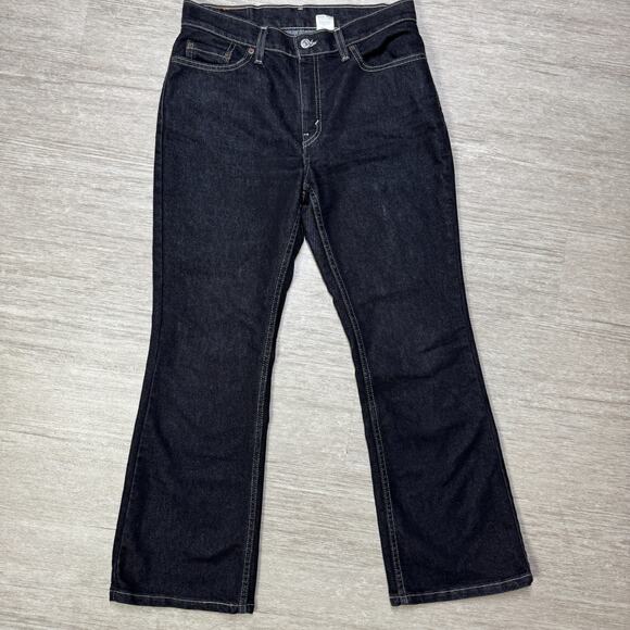 Vintage 90s Levis 515 Jeans Black Wash USA Denim Womens 10P Bootcut Low Rise - Picture 1 of 10